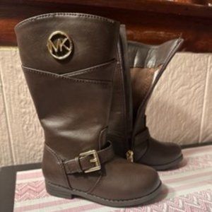 SIZE 6 MICHAEL KORS TODDLER ZIP UP BOOTS